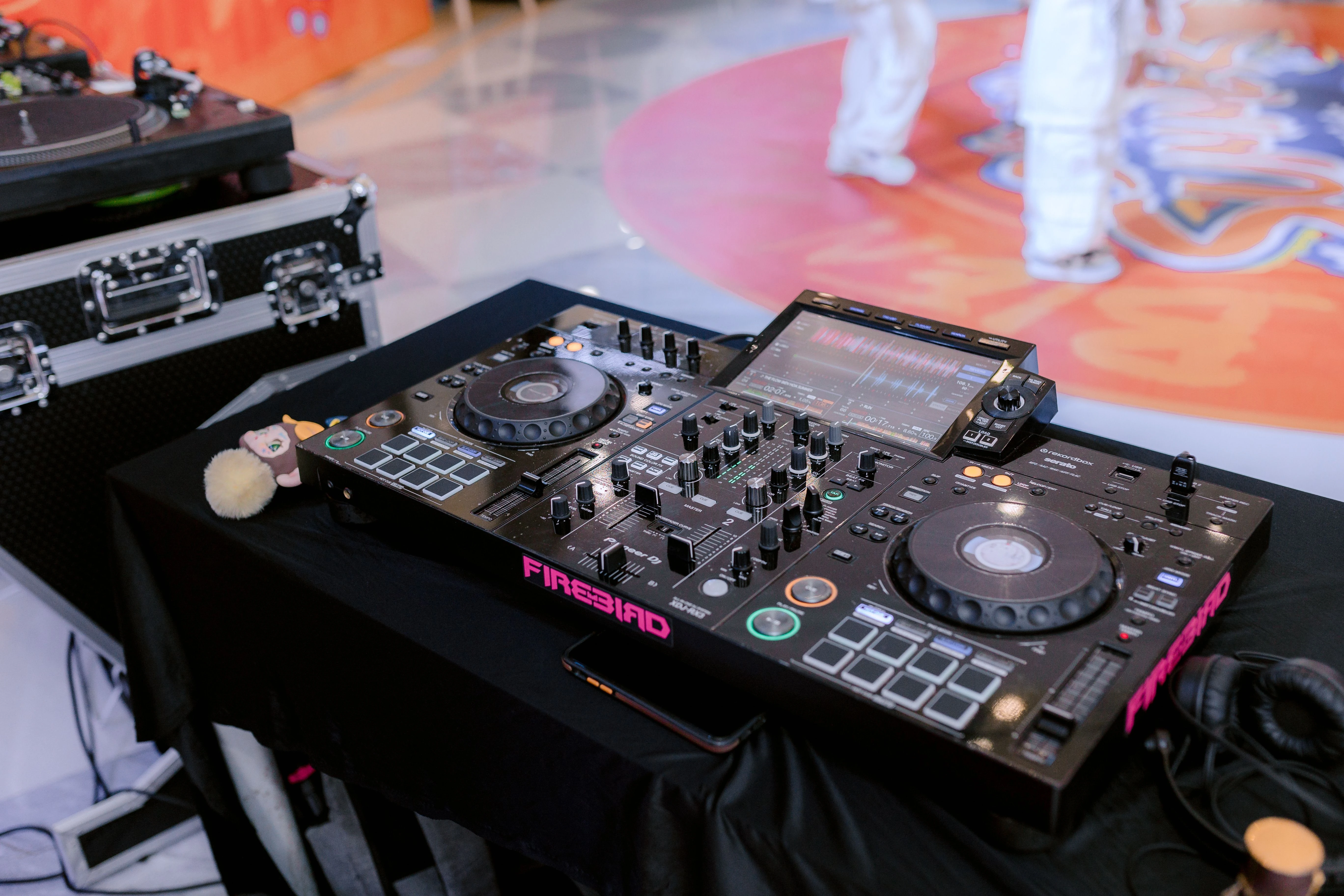 Professional DJ performing at themed party in Uithoorn with OnDestination equipment